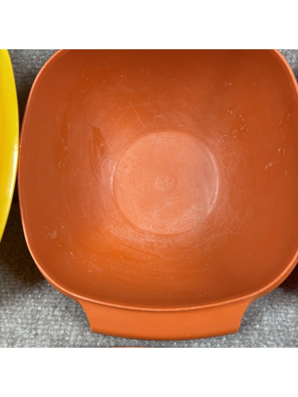 Vintage Tupperware 10 Servalier Bowls 886, 836, 838, w/Lids Orange & Yellow